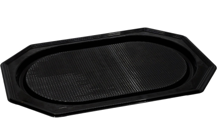 TOATE PRODUSELE - Platou negru oval 55 cm – 10 buc/set | catering și HoReCa