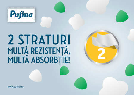 Prosop Bucatarie Pufina Home Care 2 Straturi 50m Monorola [1]