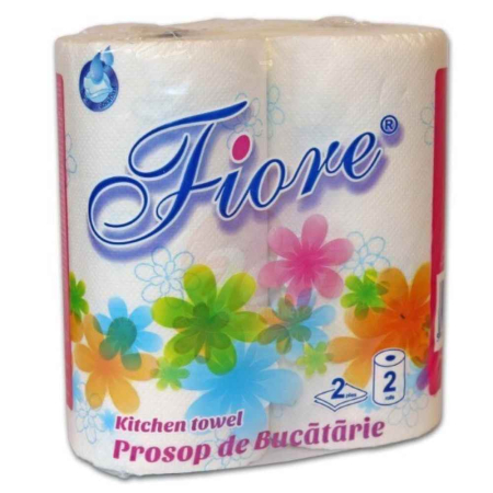 Prosoape din Hartie - Prosop hartie Fiore celuloza 2 straturi 50 foi 11 m set 2 role