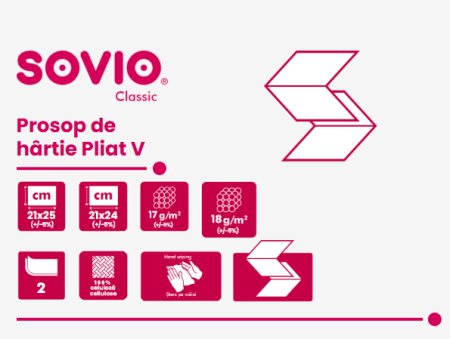 Prosop pliat Sovio V-Fold 21x25 cm [2]