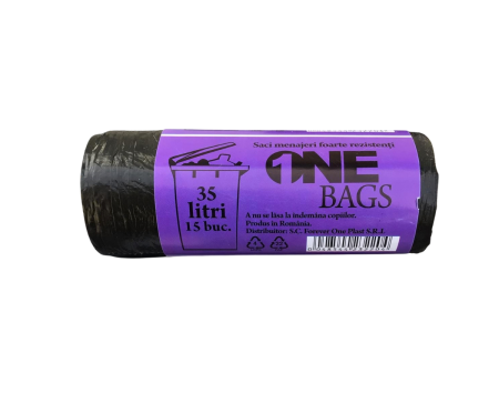 TOATE PRODUSELE - Saci menajeri 35L, 20 buc/rolă – rezistenți, uz casnic și HoReCa