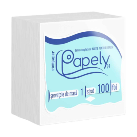 TOATE PRODUSELE - Servetele 24x24 cm 1 str 100 buc 20 pac Papely alb