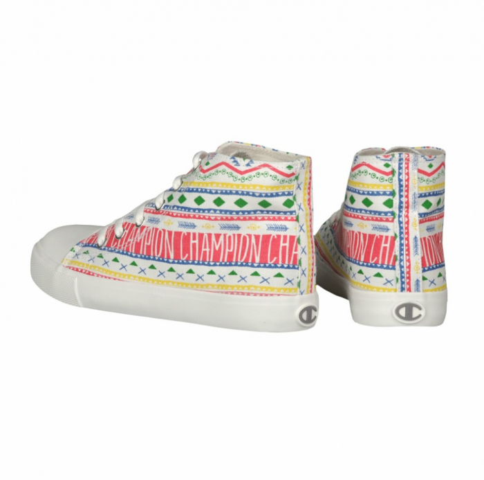 Adidași copii Champion Mid Cut – imprimeu etnic și stil vibrant [3]