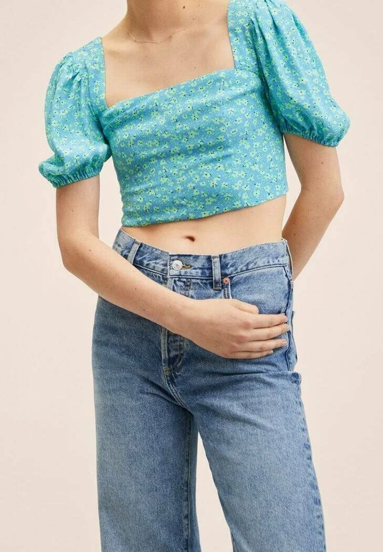 Bluză Mango albastru închis [2]