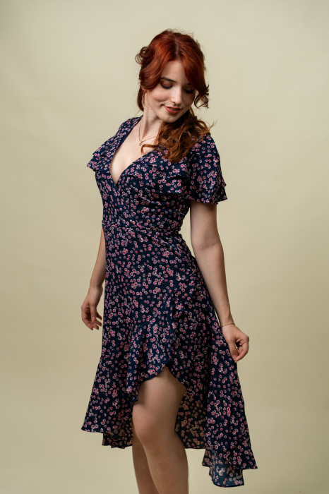 Rochie florală midi Boohoo [4]