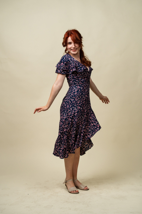 Rochie florală midi Boohoo [2]