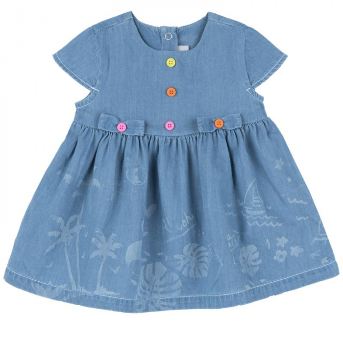 Rochie denim tropicală [1]