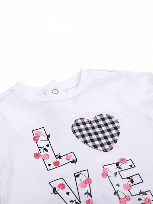 Tricou fete Chicco alb [3]