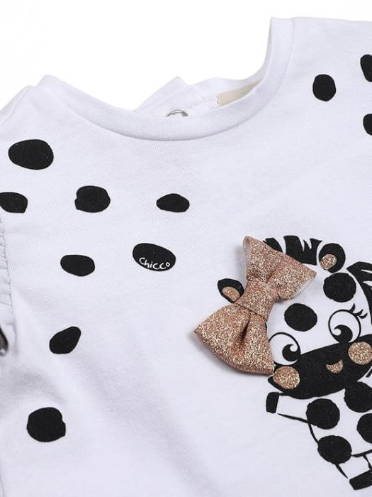 Tricou fetiță Chicco alb [3]