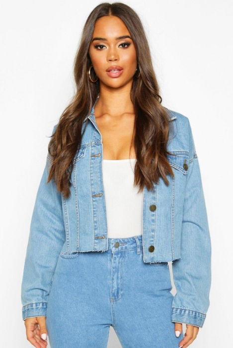 Jachetă scurtă din denim [4]