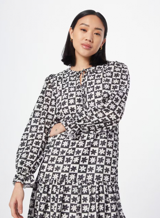 Rochie alb-negru cu imprimeu [4]