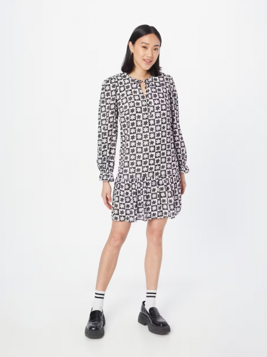 Rochie alb-negru cu imprimeu [2]