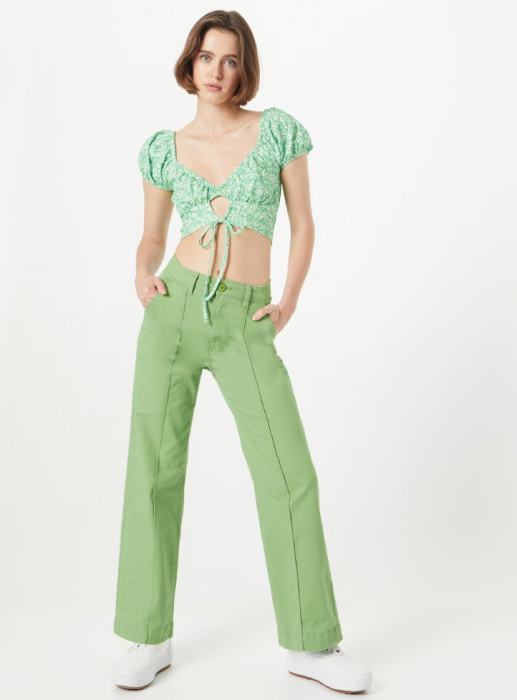 Bluză cropped cu imprimeu floral [5]
