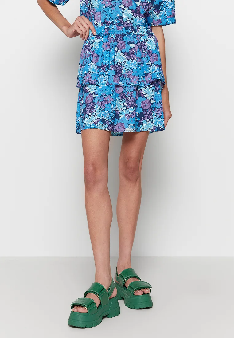 Fustă damă JDY, mini, imprimeu floral [2]