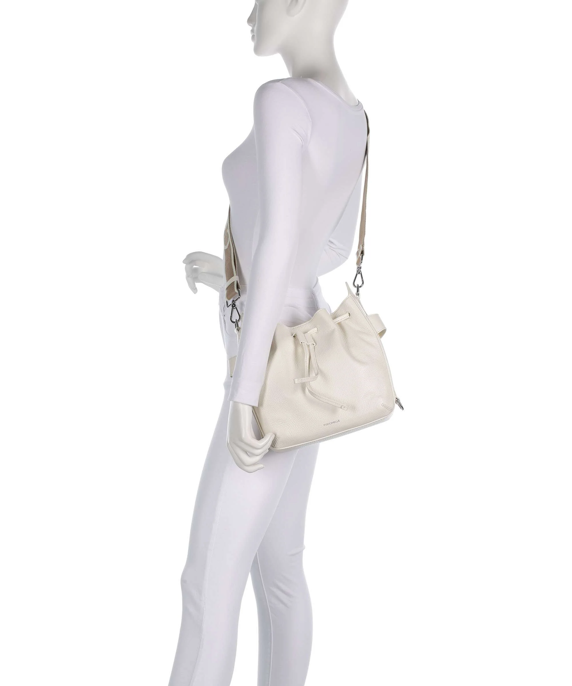 Coccinelle Gretel Ribbon albă [5]