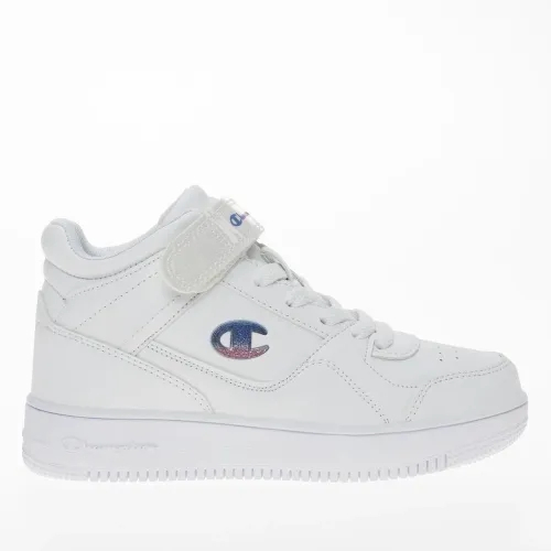 Ghete fete Champion Rebound Mid albe – confort urban cu stil retro [1]