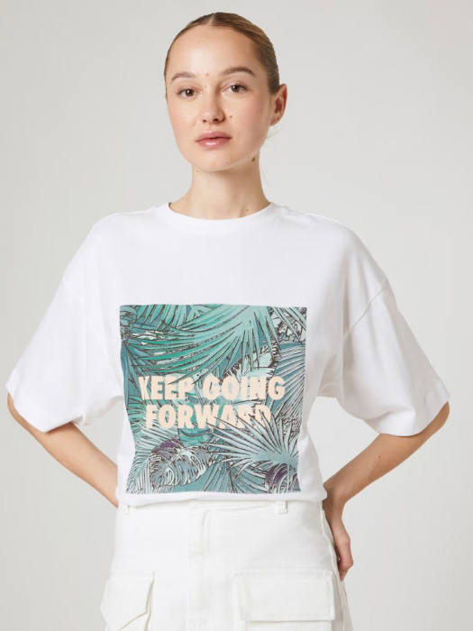 Tricou oversize alb GLORIA [2]