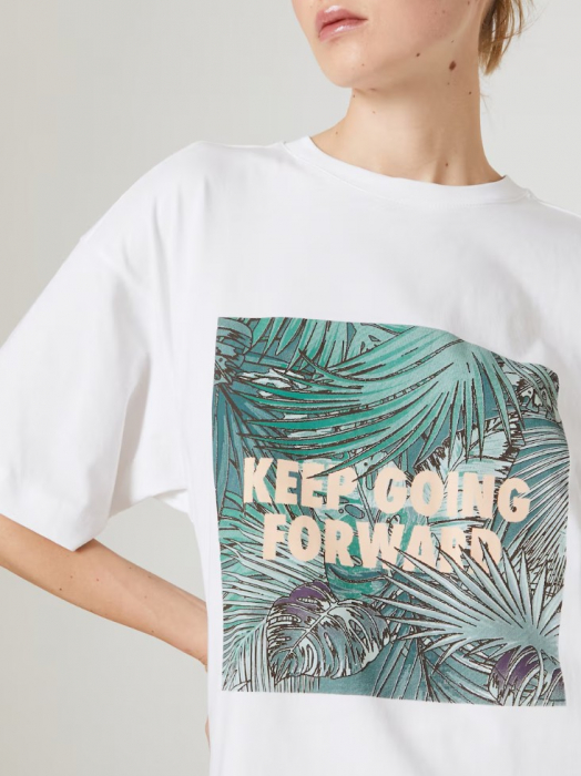 Tricou oversize alb GLORIA [3]