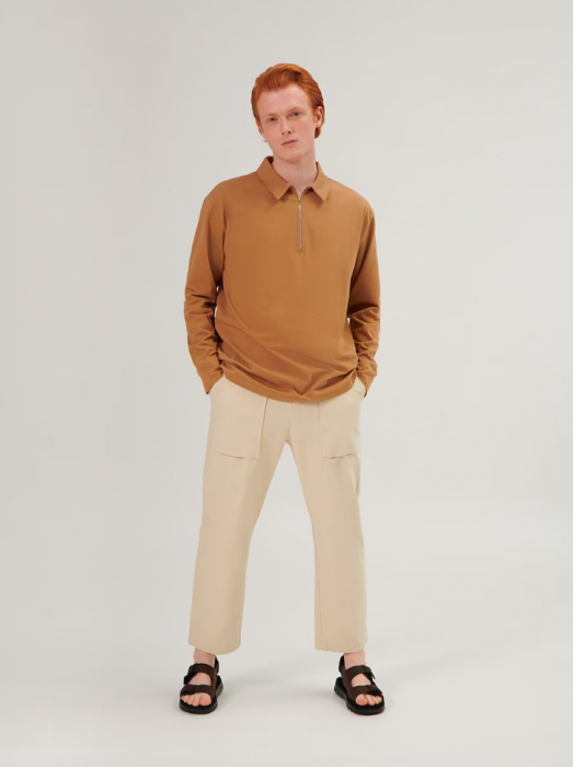 Hanorac Unisex Taha Polo Caramel [4]
