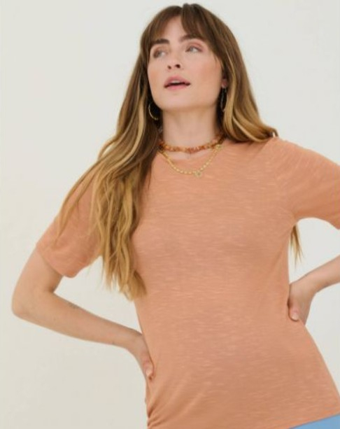 Tricou camel Lotte – About You x Sofia Tsakiridou | One Shop Brands [2]
