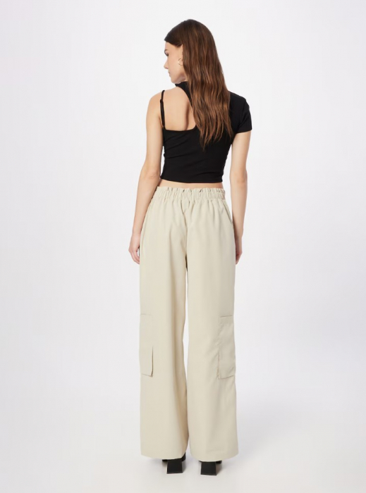 Cargo Pants Crem cu Buzunare [3]