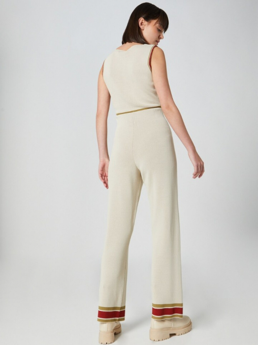 Pantaloni bej tricot [3]