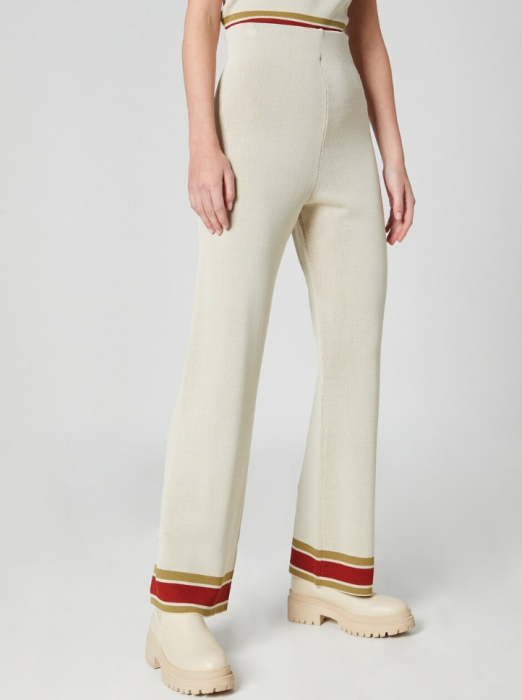 Pantaloni bej tricot [2]