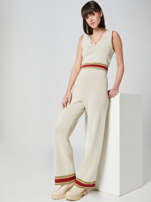 Pantaloni bej tricot [4]