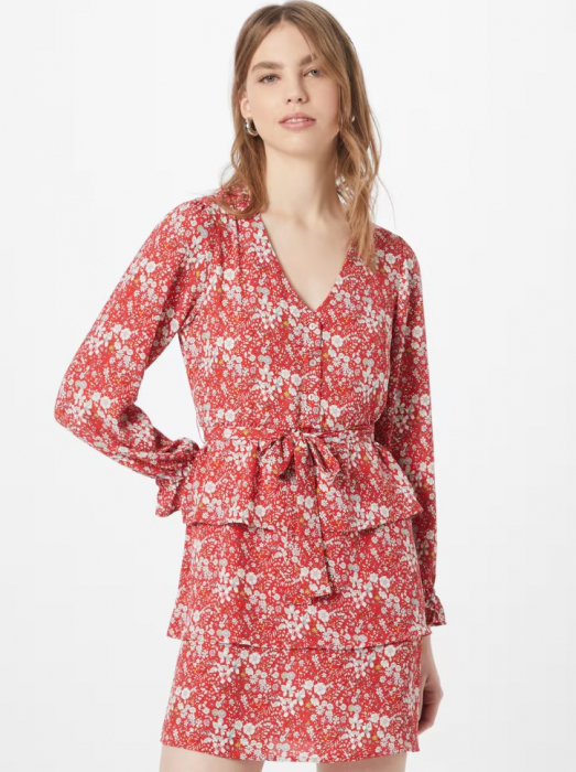 Rochie Alma Florală Roșie [2]