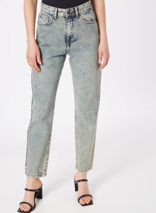 Jeans Mom Fit Prespălat [2]