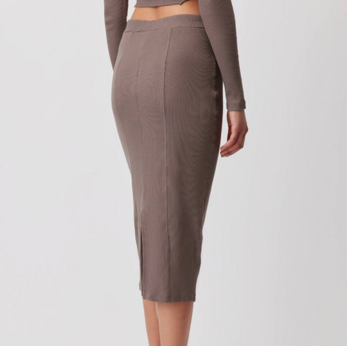 Fustă Midi Rosalia Taupe [3]