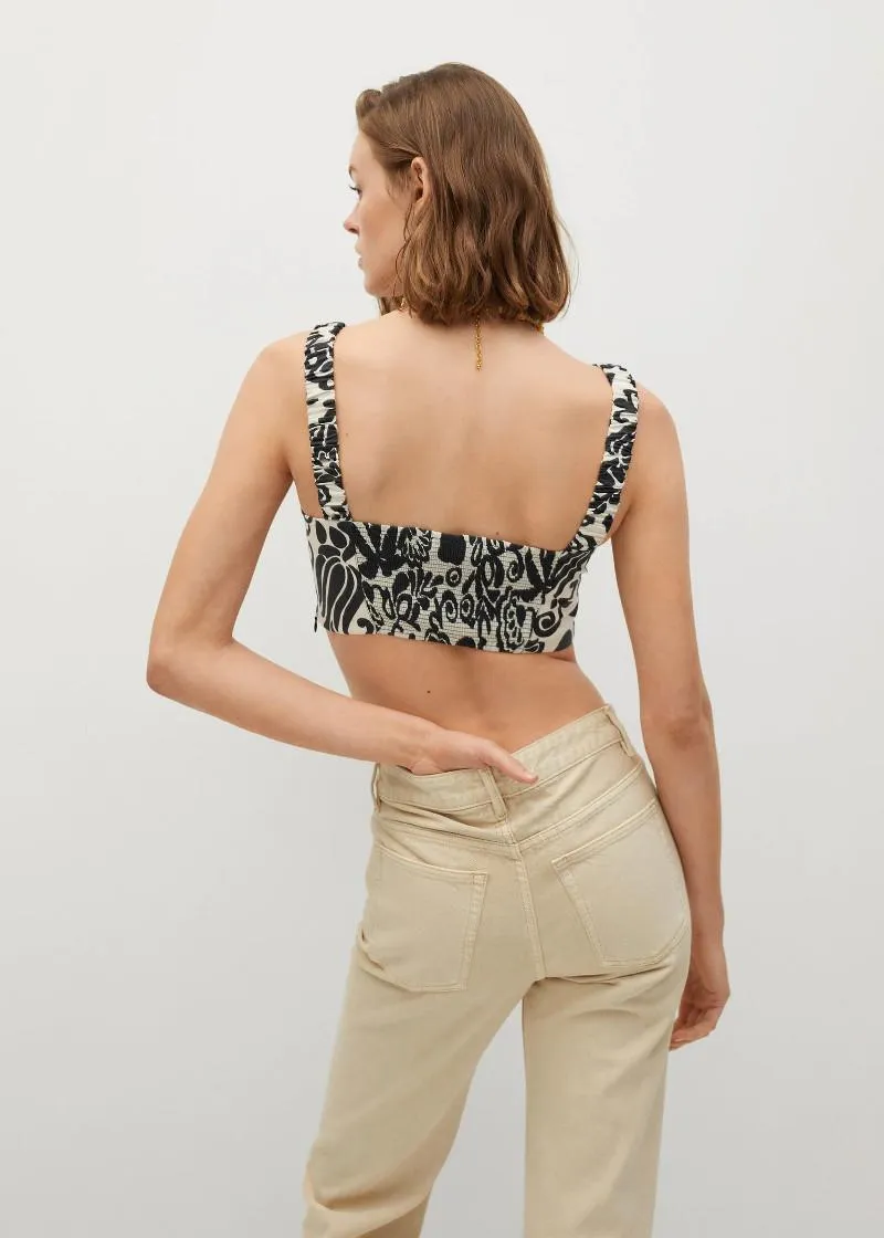 Top scurt Mango off-white [4]