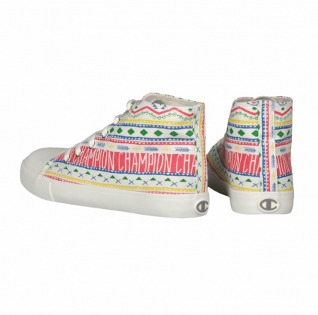 Adidași copii Champion Mid Cut – imprimeu etnic și stil vibrant [2]