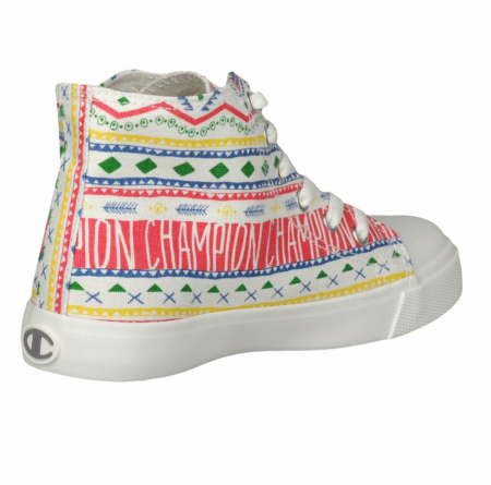 Adidași copii Champion Mid Cut – imprimeu etnic și stil vibrant [1]