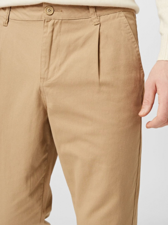 Pantaloni cu pliu Azad bej [3]