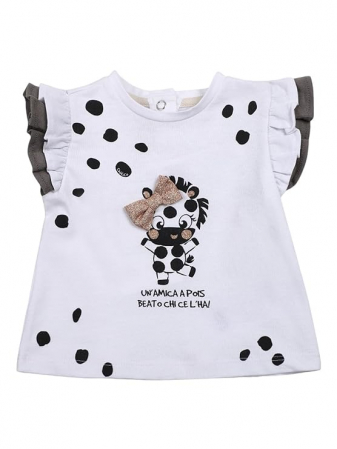 CHICCO - Tricou fetiță Chicco alb