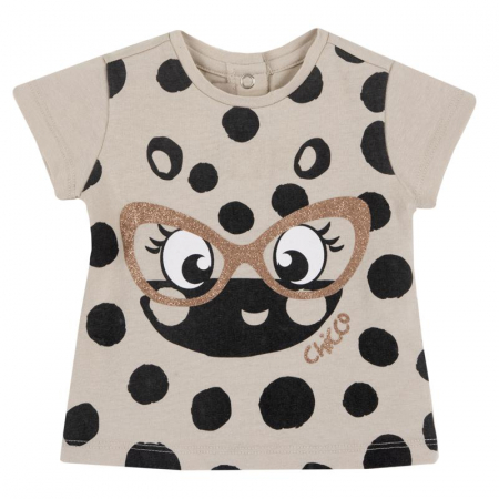 CHICCO - Tricou Chicco bej cu buline