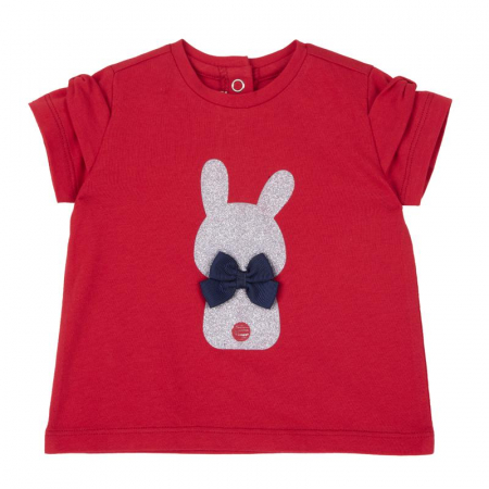 CHICCO - Tricou fetiță Chicco roșu
