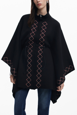 Poncho oversized Desigual [4]