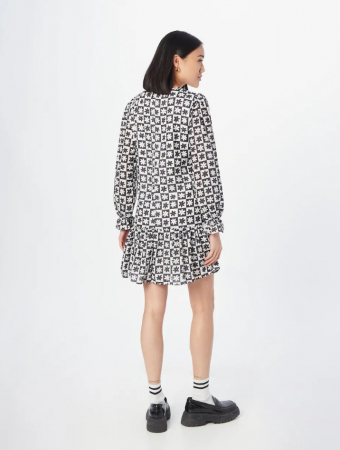 Rochie alb-negru cu imprimeu [2]