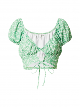 NLY by Nelly - Bluză cropped cu imprimeu floral