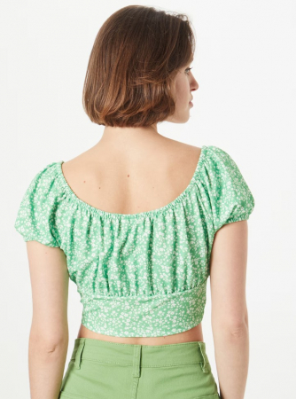 Bluză cropped cu imprimeu floral [3]