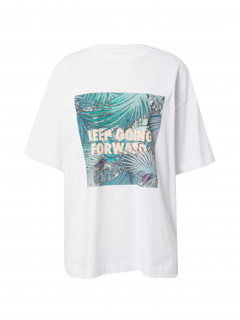 Tricouri și topuri - Tricou oversize alb GLORIA