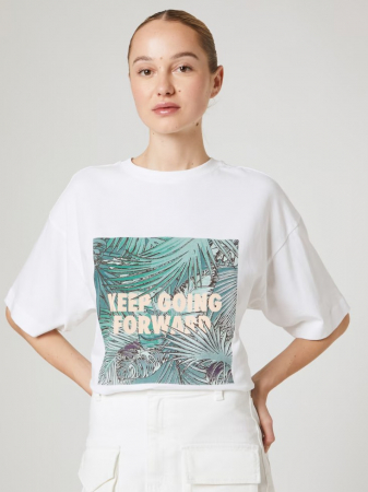 Tricou oversize alb GLORIA [1]