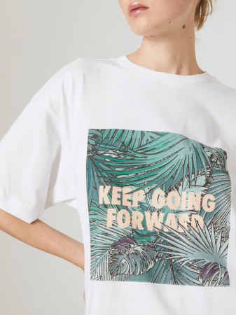 Tricou oversize alb GLORIA [2]