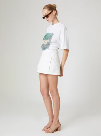 Tricou oversize alb GLORIA [4]