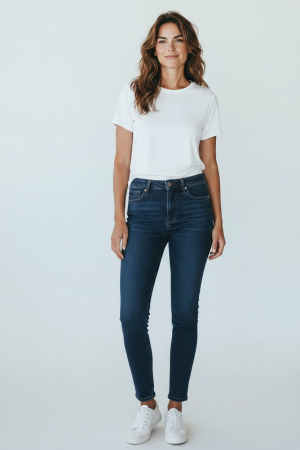 Blugi - Jeanși Doriana albastru denim