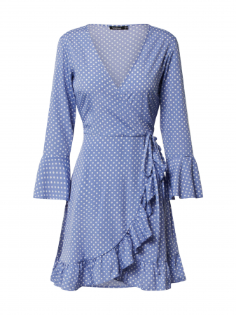 Rochii - Rochie mini cu buline și volane