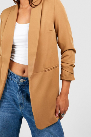 Blazer camel cu mâneci bufante [1]