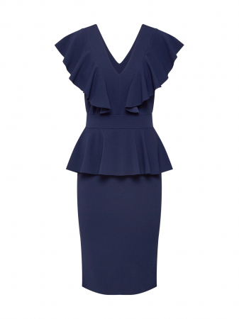 Rochii - Rochie Bodycon Midi cu Peplum